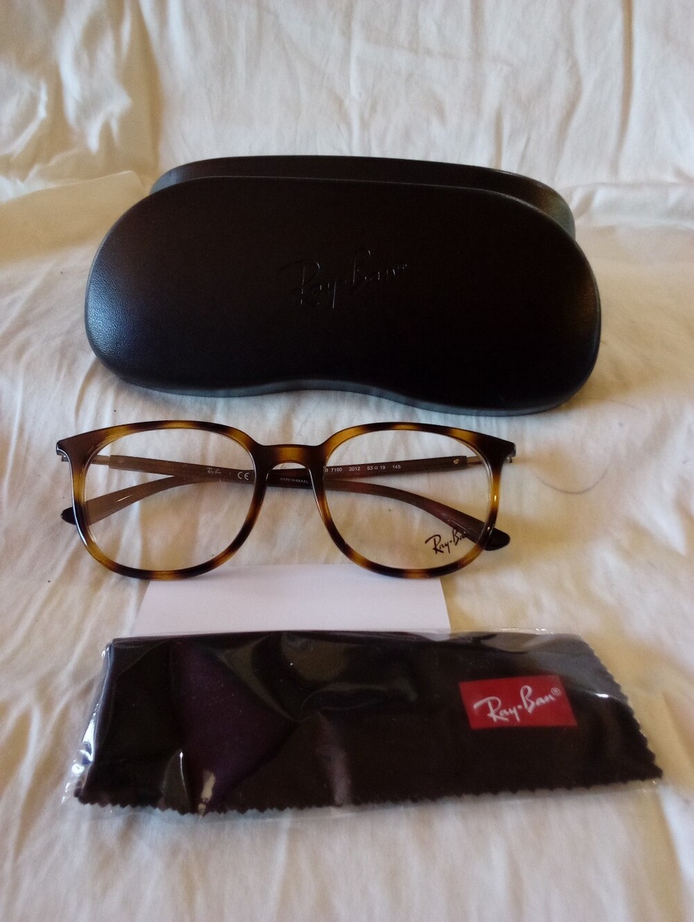 Ray-Ban RB7190 Havana Square Eyeglass Frames 53-19